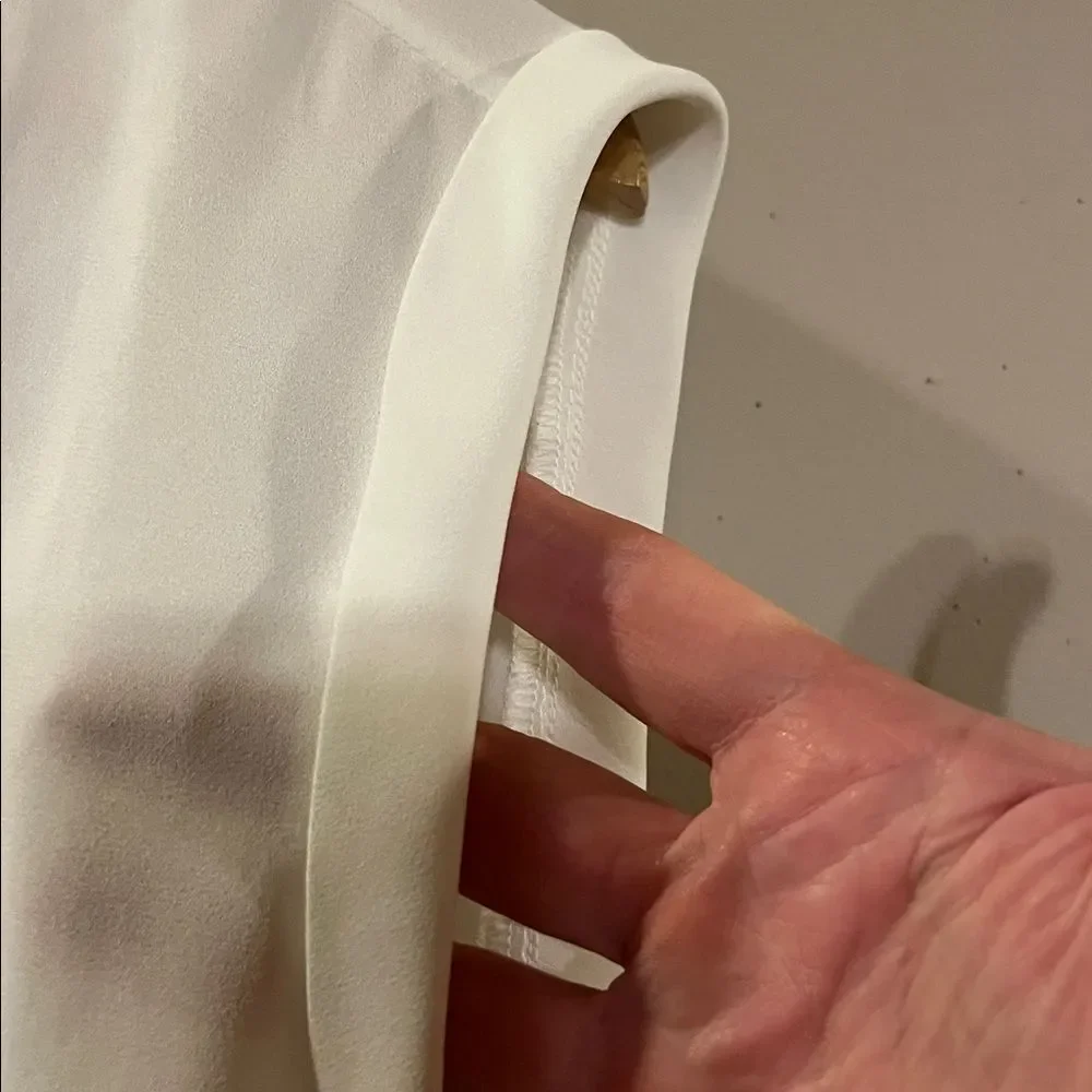 J. Crew Ivory Sleeveless Top